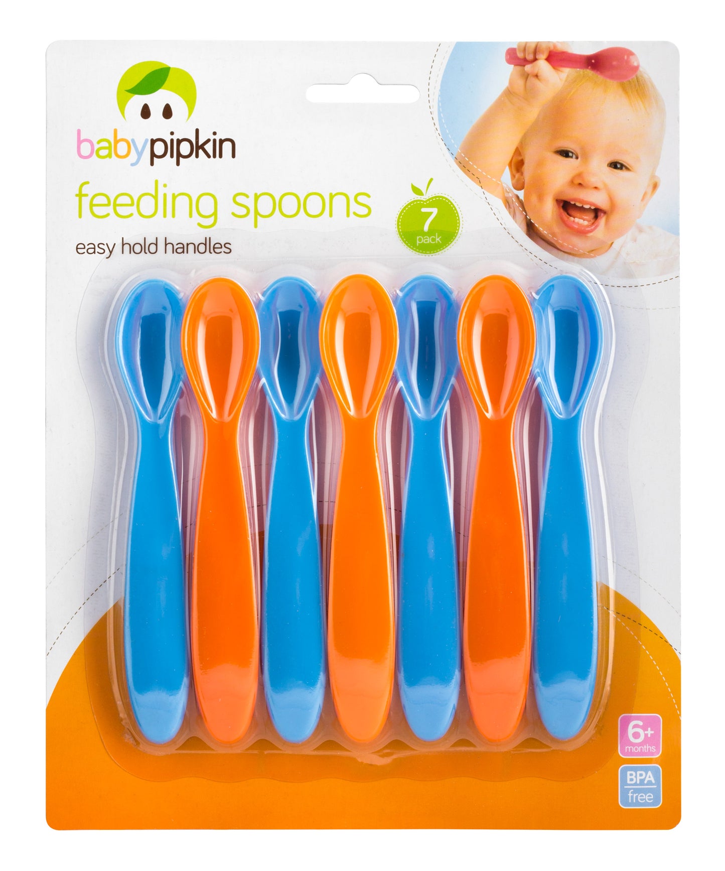 BABYPIPKIN FEEDING SPOONS 7/PK. Z66001 \\\KD02576