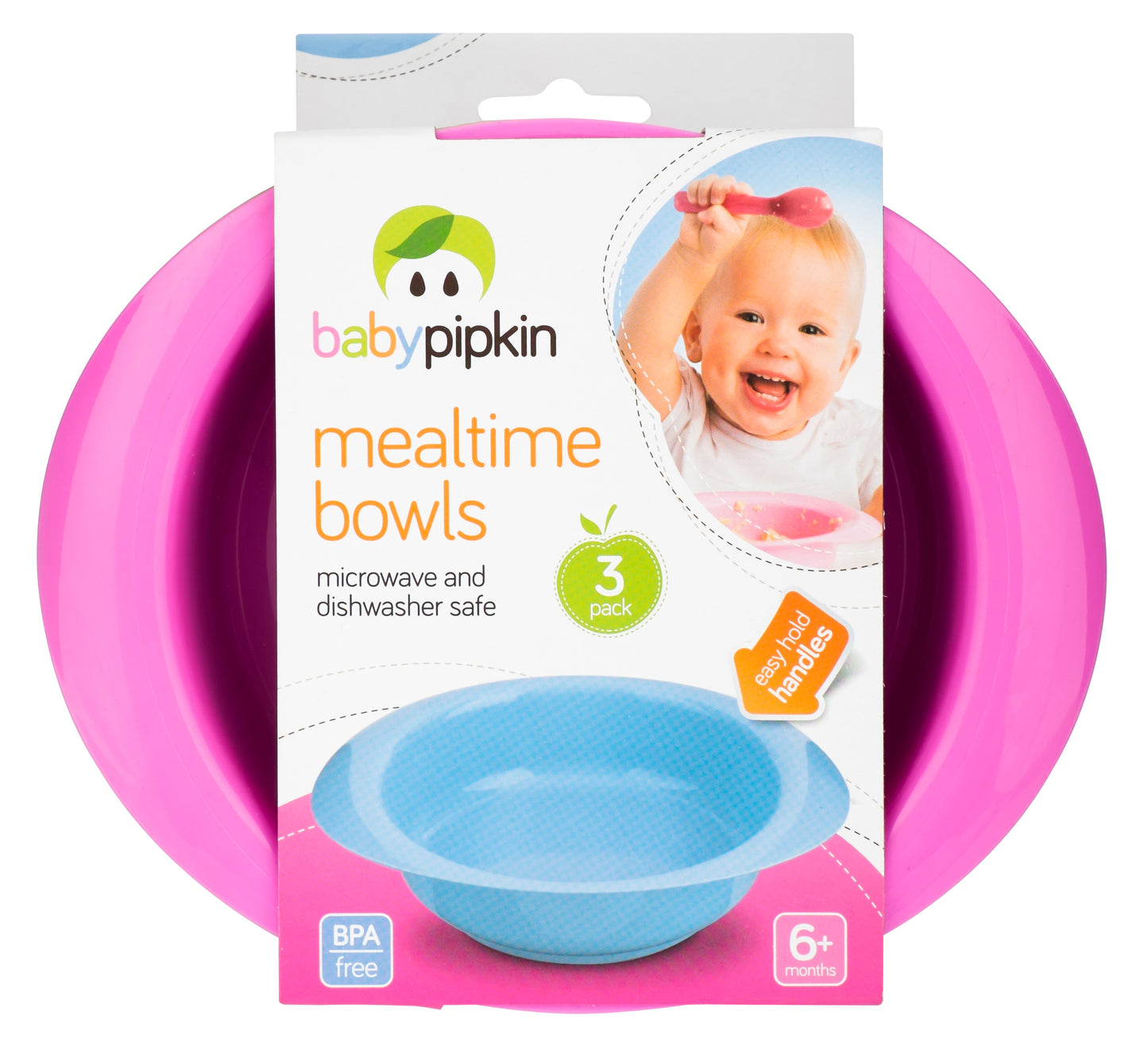 BABYPIPKIN KIDS BOWLS 3/PK. Z66007 \\\KD02577