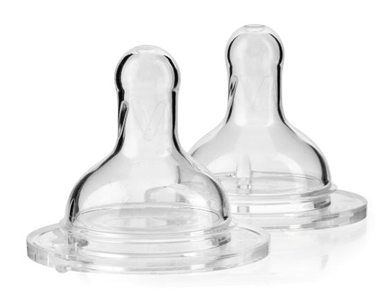 BABYPIPKIN SILICONE TEATS (WIDE BOTTLE NECK) 2/PK. Z66047 \\\KD02579