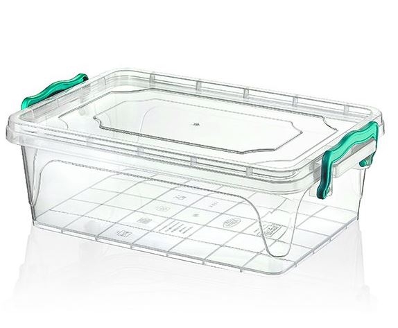 HOBBY LIFE FLAT RECTANGLE MULTIPURPOSE STORAGE BOX 13 LITRE. 021116 \\\KD02602