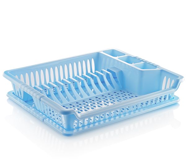 HOBBY LIFE VIOLET DISH DRAINER WITH TRAY. 041101 \\\KD02623