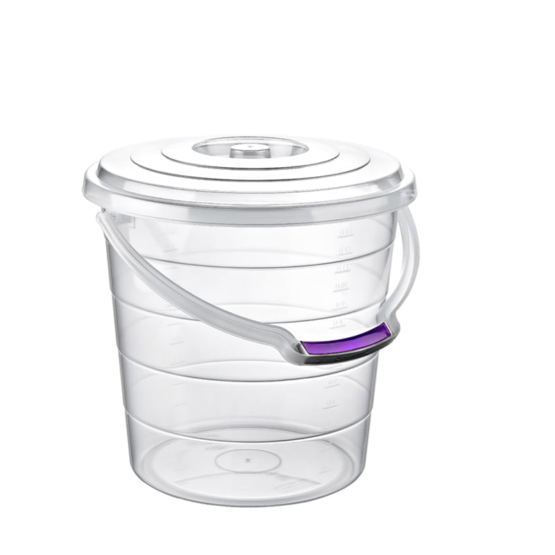 HOBBY LIFE CLEAR  STEP BUCKET WITH LID 15 LITRE. 081186 \\\KD02630