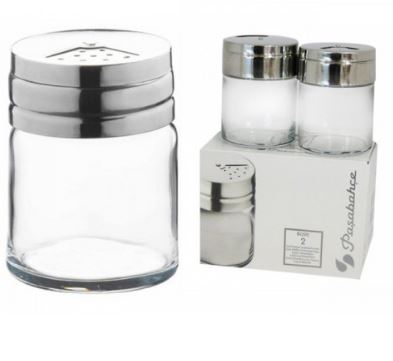 PASABACHE BASIC SALT & PEPPER SHAKERS 115 ML  2 PCS SET. 043880 \\\KD02636