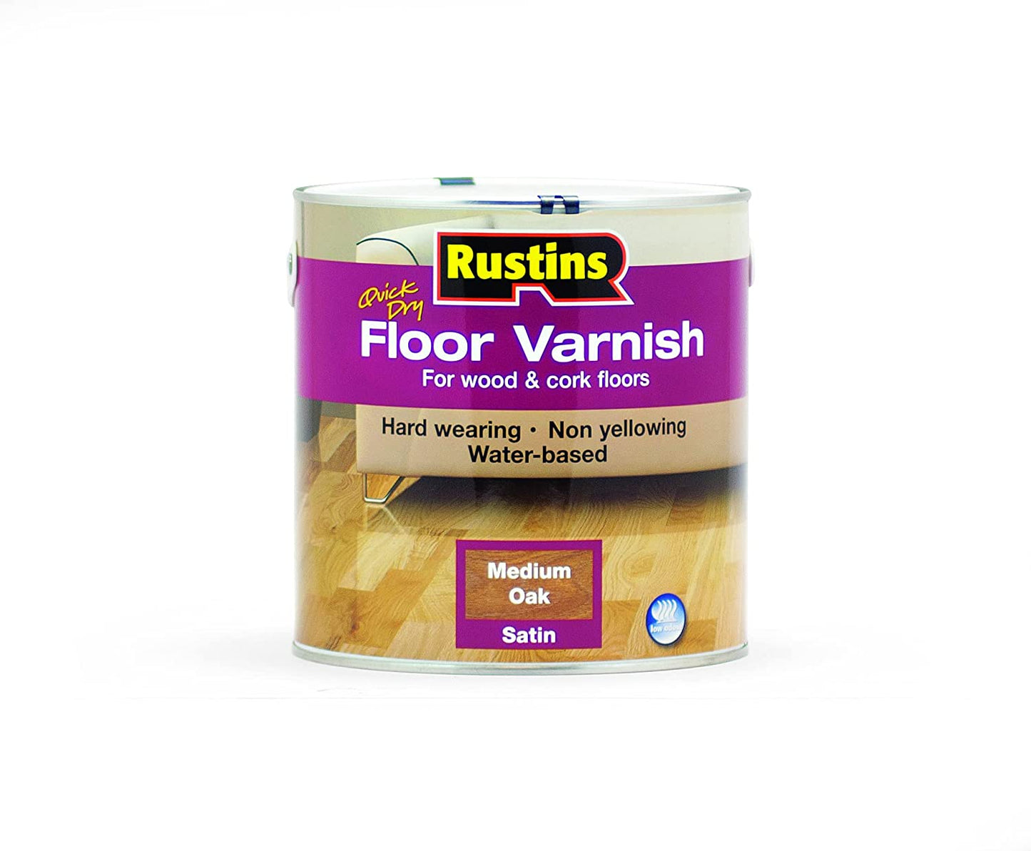RUSTINS FLOOR VARNISH MED OAK 2.5 LITRE. AFMO2500 \\\KD02708