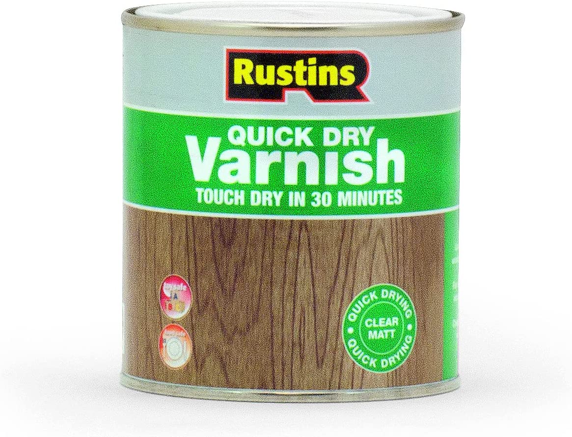 RUSTINS QUICK DRY VARNISH MATT CLEAR 500ML. AVMC500 \\\KD02716