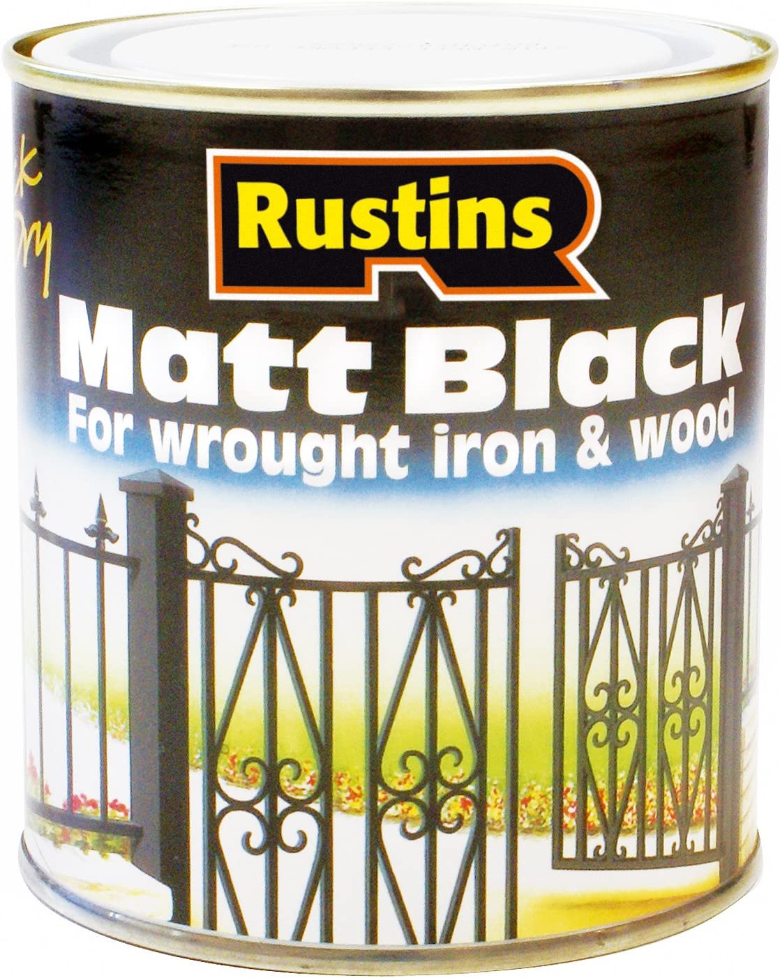 RUSTINS BLACK MATT 500ML. BLAM500 \\\KD02724