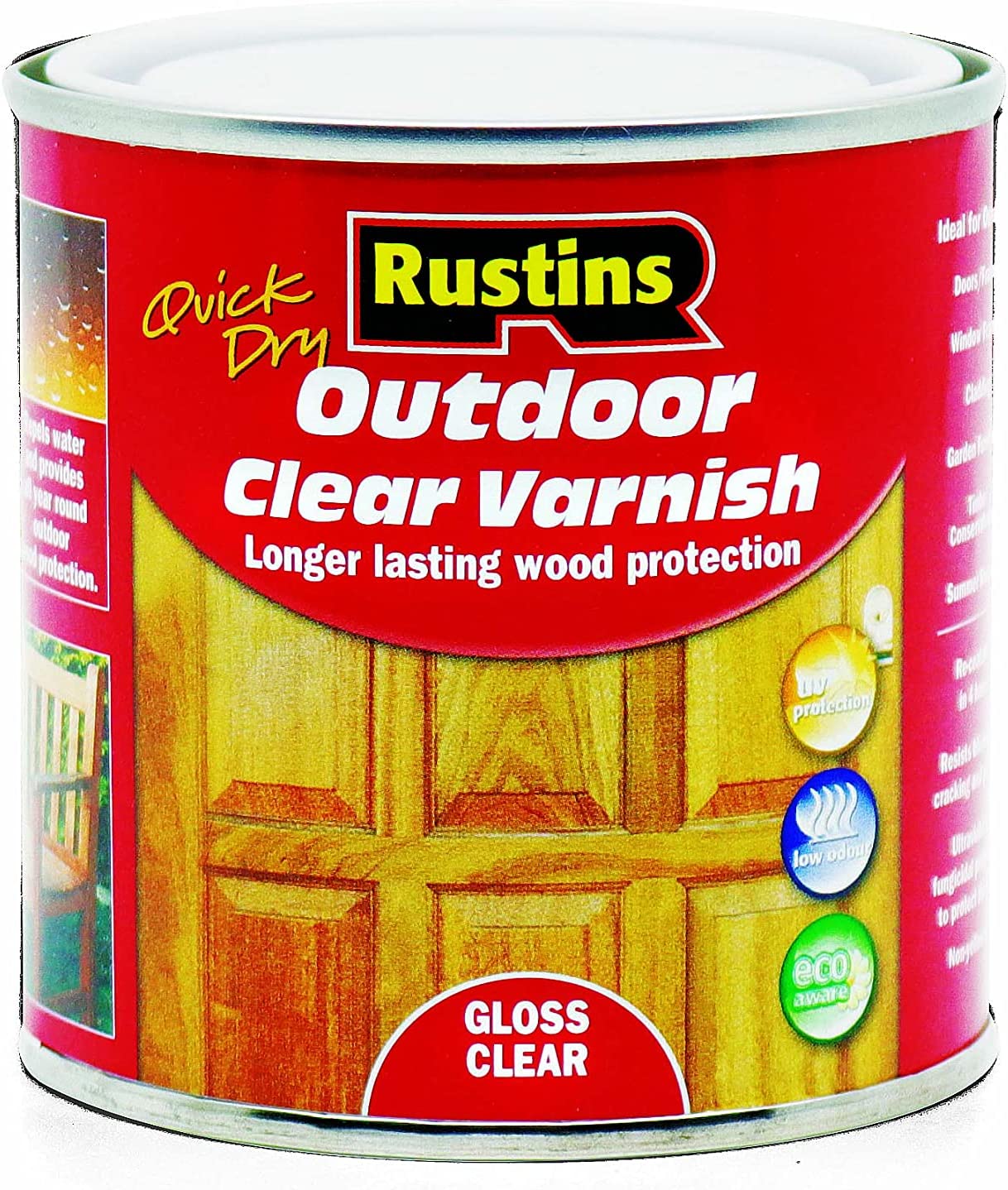 RUSTINS OUTDOOR CLEAR VARNISH GLOSS 250ML. EAVG250 \\\KD02747