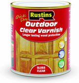 RUSTINS OUTDOOR CLEAR VARNISH GLOSS 500ML. EAVG500 \\\KD02748