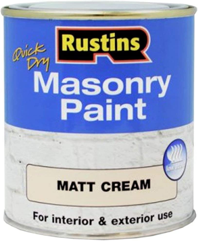 RUSTINS MASONRY PAINT CREAM 250ML. MASPC250 \\\KD02772