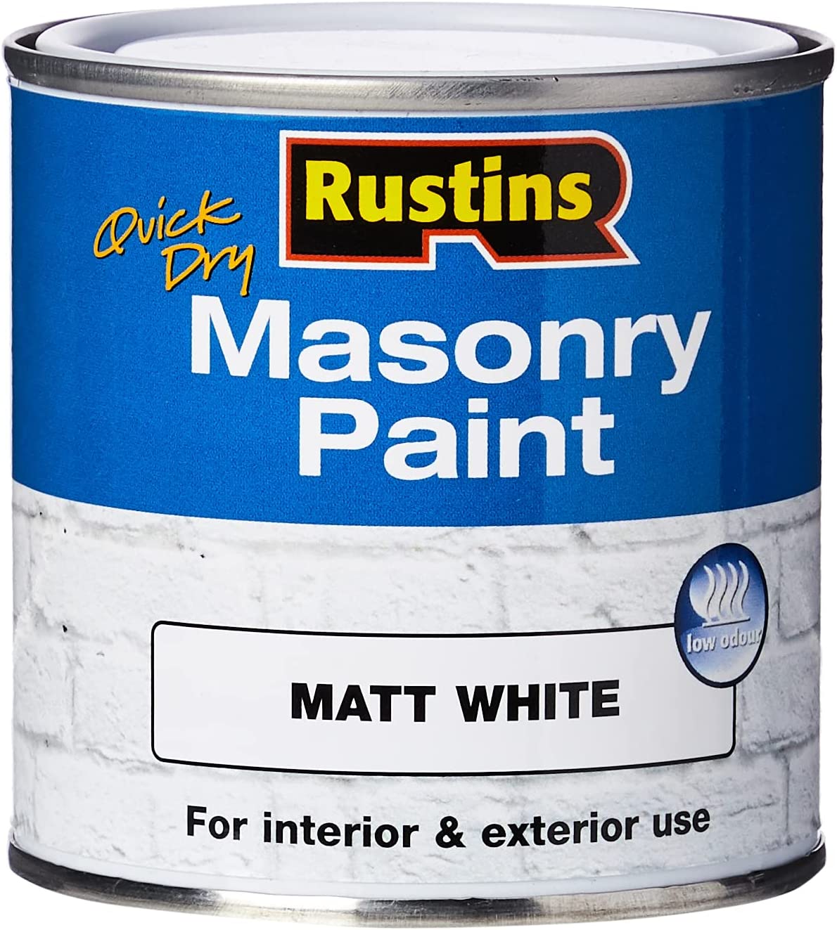RUSTINS MASONRY PAINT WHITE 250ML. MASPW250 \\\KD02774