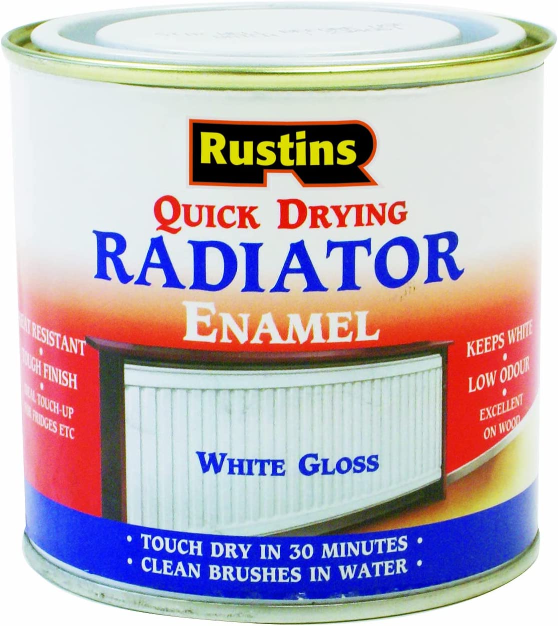 RUSTINS QUICK DRY RADIATOR PAINT GLOSS 500ML. RADG500 \\\KD02788