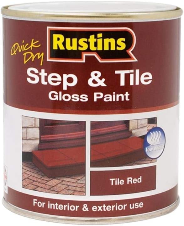 RUSTINS QUICK DRY STEP & TILE RED 1 LITRE. STRDW1000 \\\KD02803