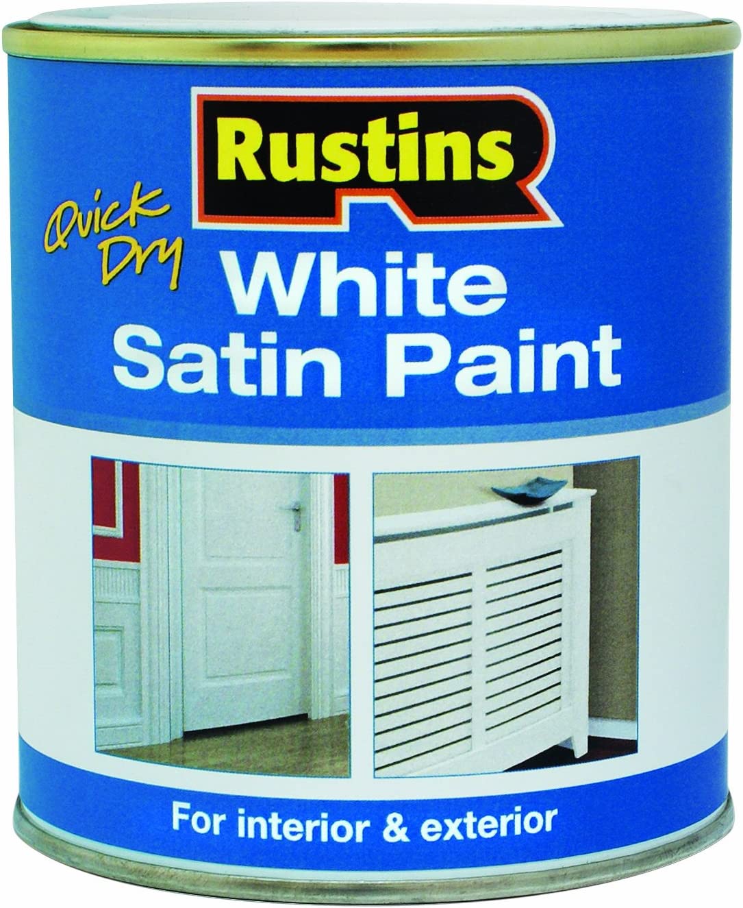 RUSTINS SATIN WHITE 250ML. WHISW250 \\\KD02841