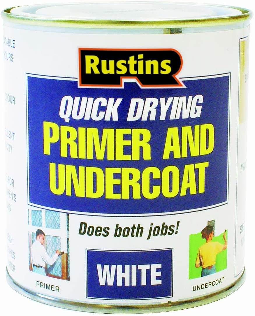 RUSTINS WHITE PRIMER/UNDERCOAT 1 LITRE. WHPU1000 \\\KD02843