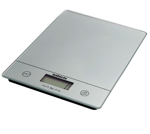 SABICHI KITCHEN DIGITAL SCALE SILVER 5KG. 195319 \\\KD02865