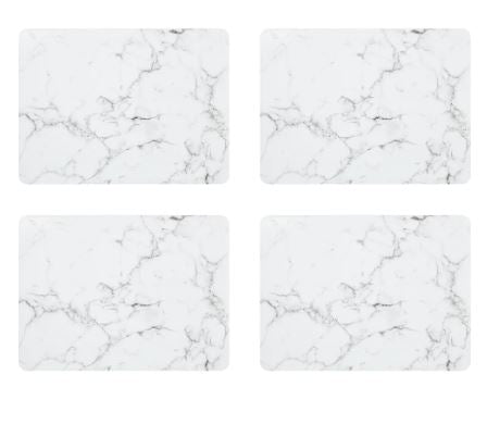 SABICHI 4 MARBLE PLACEMATS AND 4 COASTERS SET. 198280 \\\KD02868