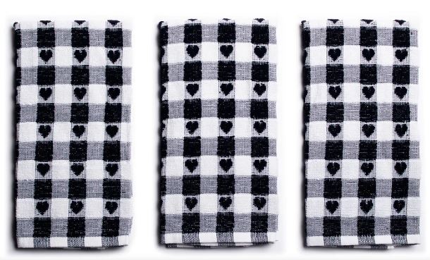 SABICHI TEA TOWELS - NEAVY HEART. 200143 \\\KD02872