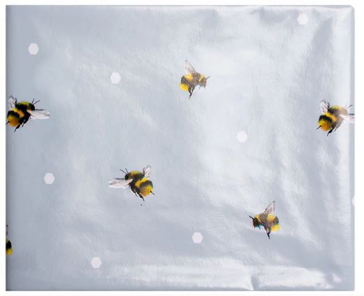 SABICHI FLORAL BEES PVC TABLECLOTH  132CM X 178CM. 202604 \\\KD02877