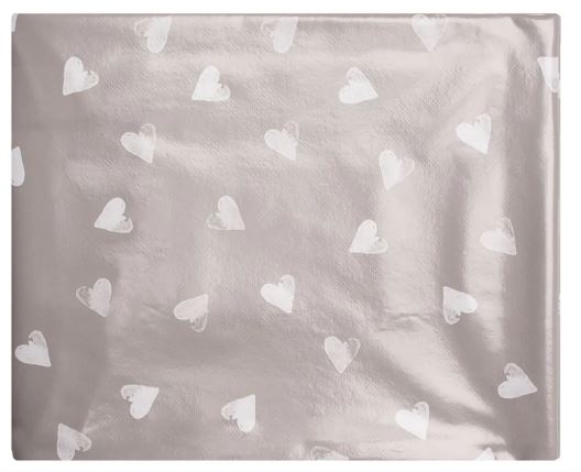 SABICHI WATERCOLOUR HEARTS PVC TABLECLOTH 132CM X 178CM. 202611 \\\KD02878