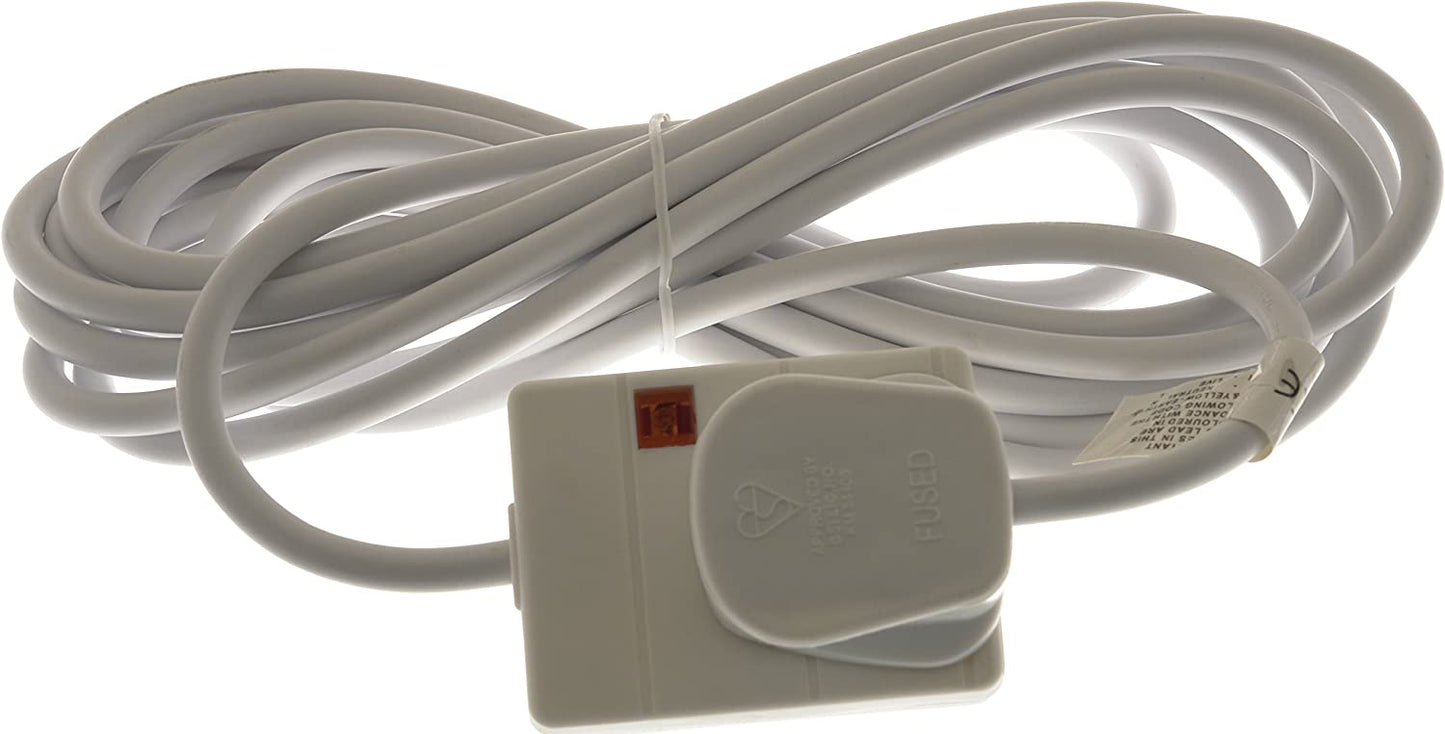 STATUS 1 GANG 5M EXTENSION LEAD WHITE NEON INDICATOR. 1WS5MCP10 \\\KD02885