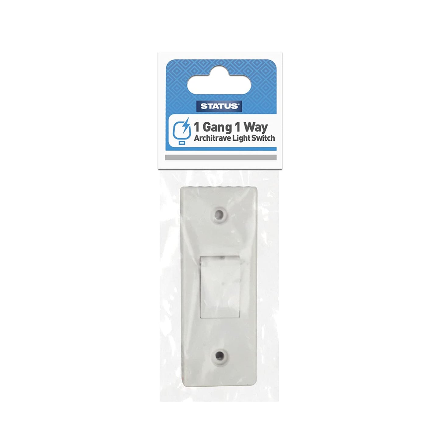 STATUS 10A 1 GANG 1 WAY ARCHITRAVE LIGHT SWITCH. S1G2W10AARCHLSB6 \\\KD02928