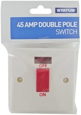 STATUS 45A DOUBLE POLE SWITCH. S1G45ADPSB5 \\\KD02964