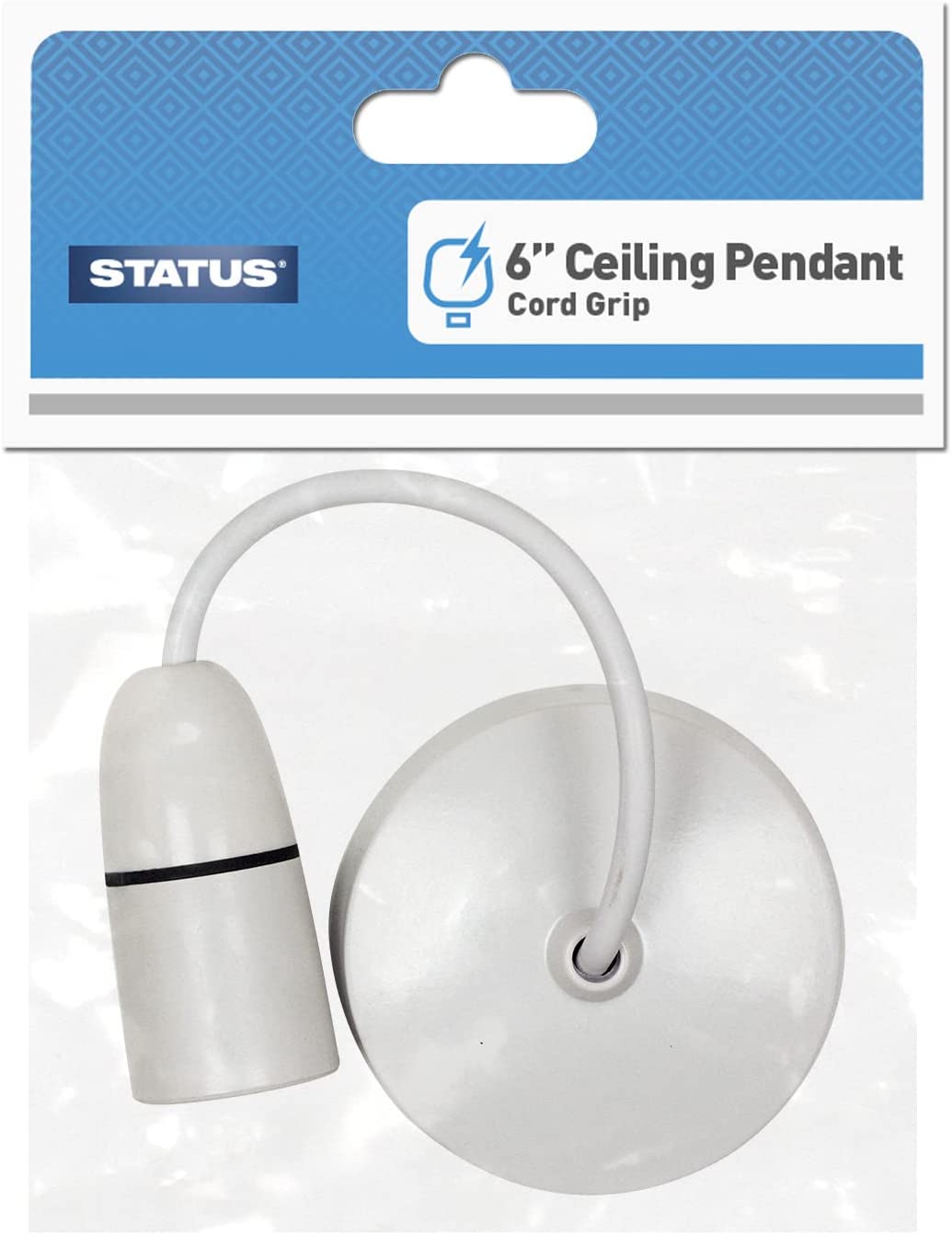 STATUS CEILING LIGHT PENDANT LA SOCKET BULB B22 FITTING 6. S6INCPB4 \\\KD02968