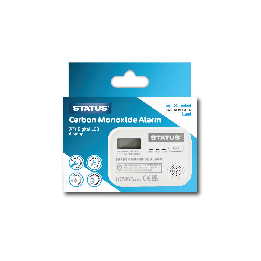 STATUS DIGITAL CARBON MONOXIDE ALARM. SDCMA3XAA1PB4 \\\KD02981