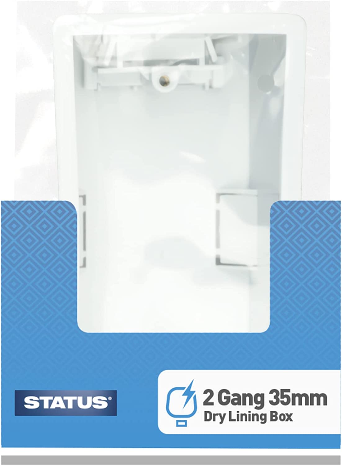 STATUS TWIN 2  GANG DRY LINING WALL PATTRESS BOX. SDLPB2GB6 \\\KD02985