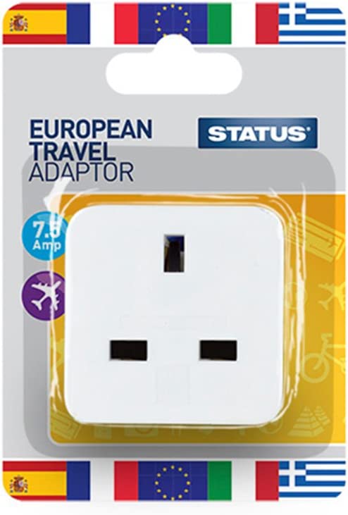 STATUS EUROPEAN TRAVEL ADAPTOR. SEUROAB112 \\\KD02986