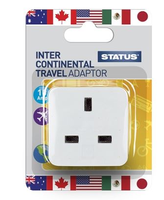 STATUS USA INTERCONTINENTAL TRAVEL ADAPTORÂ . SINTERAB6 \\\KD02990