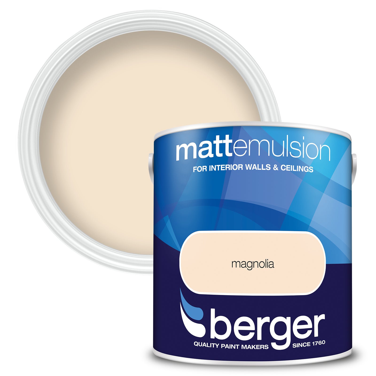 BERGER MATT EMULSION MAGNOLIA 2.5L. 5020243 \\\KD03063