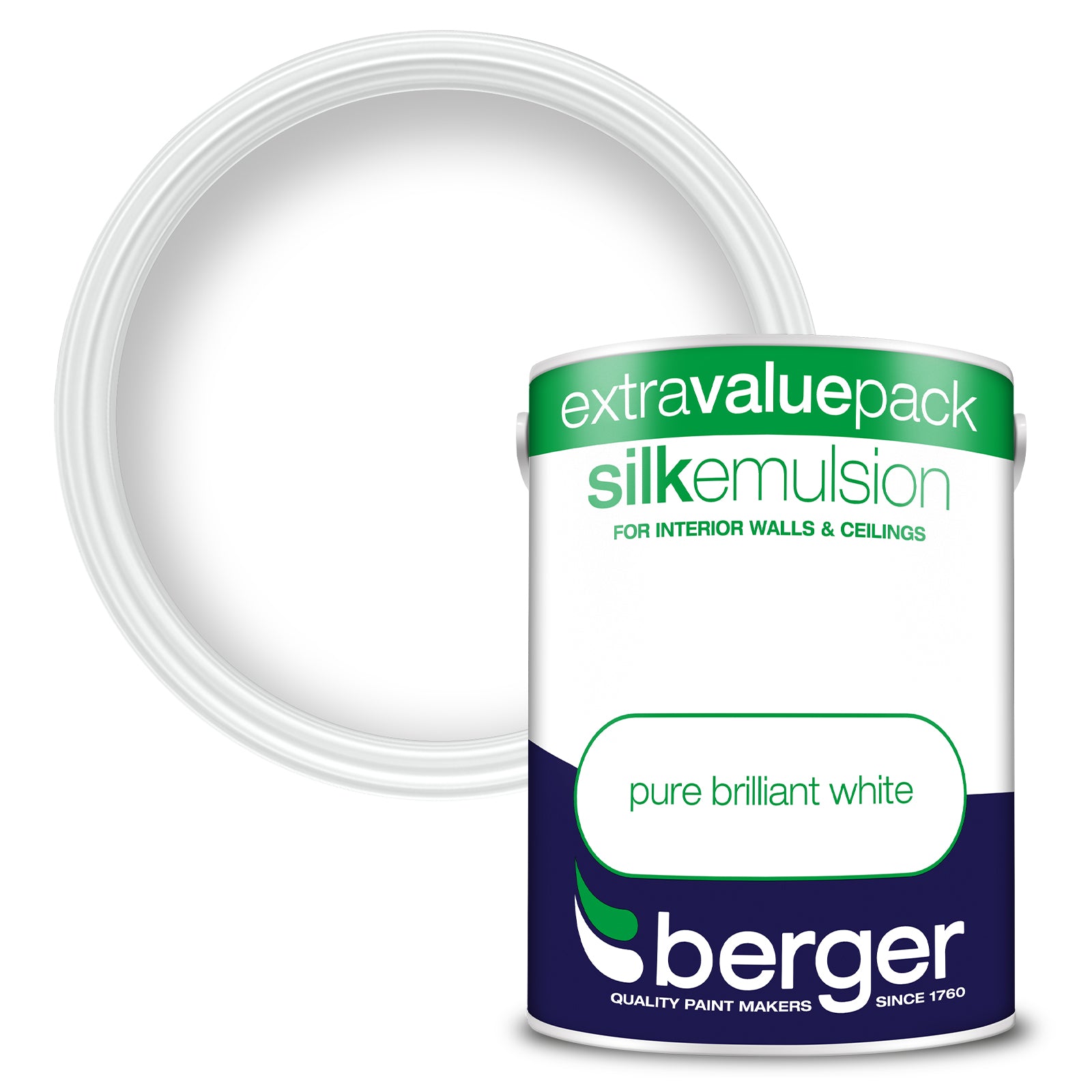 BERGER SILK EMULSION BRILLIANT WHITE 3L. 5020449 \\\KD03074