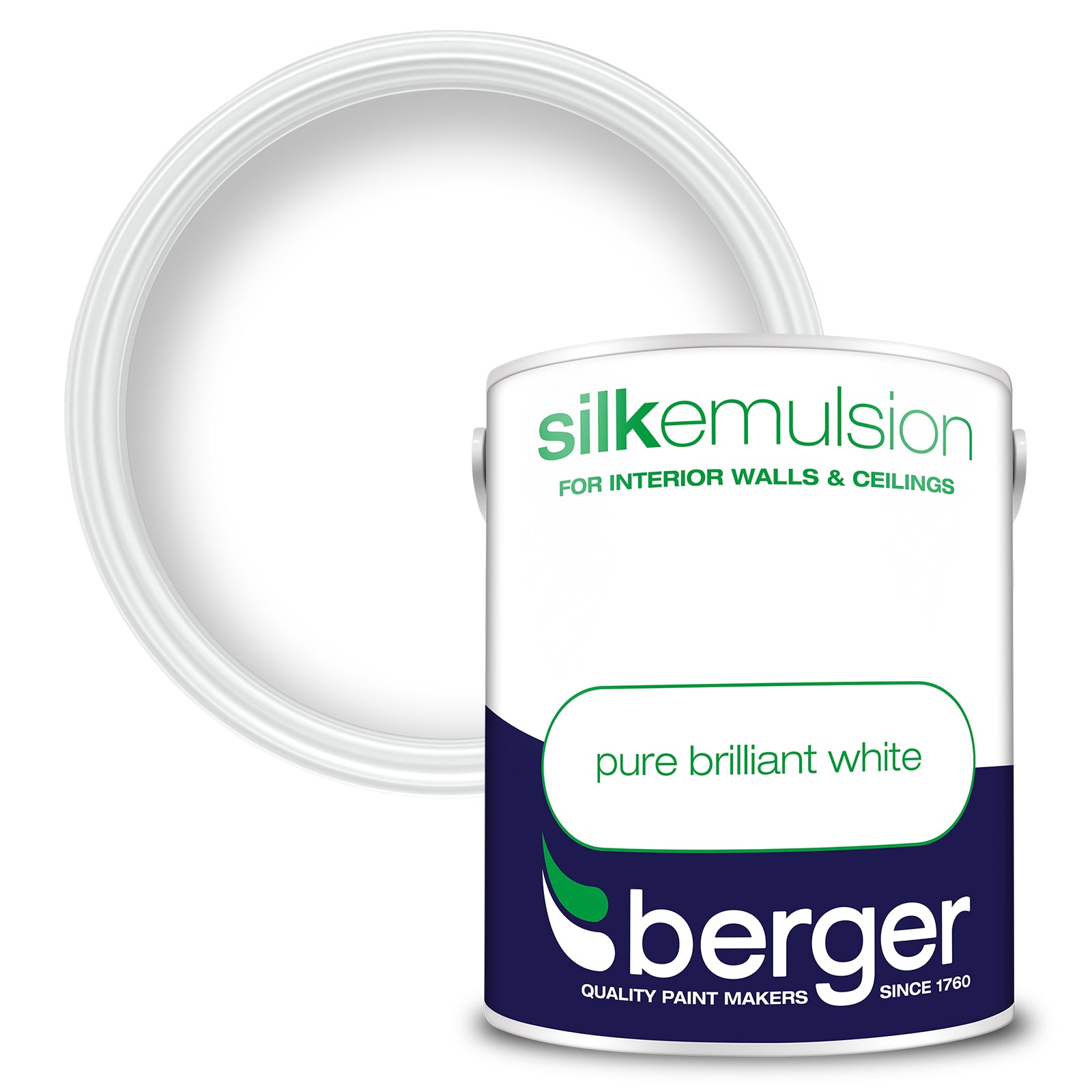 BERGER SILK EMULSION BRILLIANT WHITE 5L. 5020453 \\\KD03076