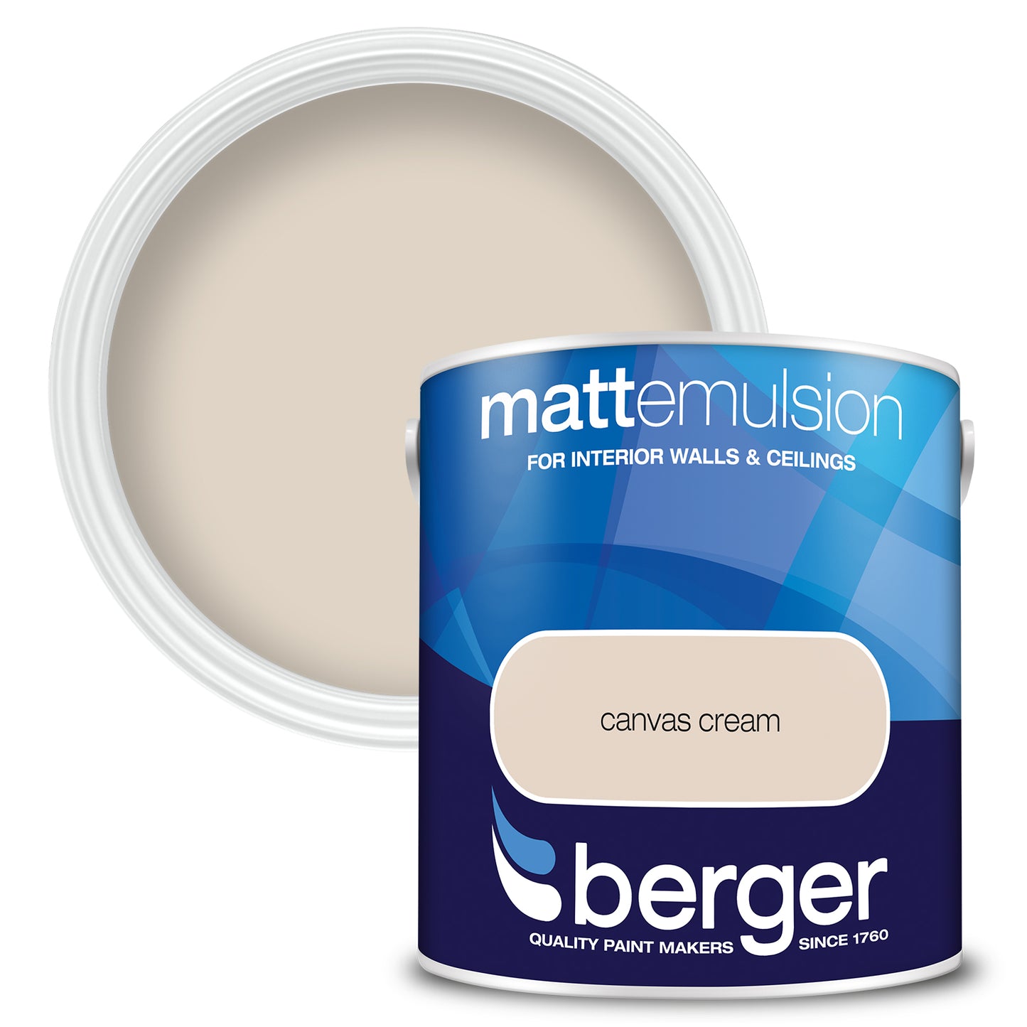 BERGER MATT EMULSION CANVAS CRM 2.5L. 5045752 \\\KD03086