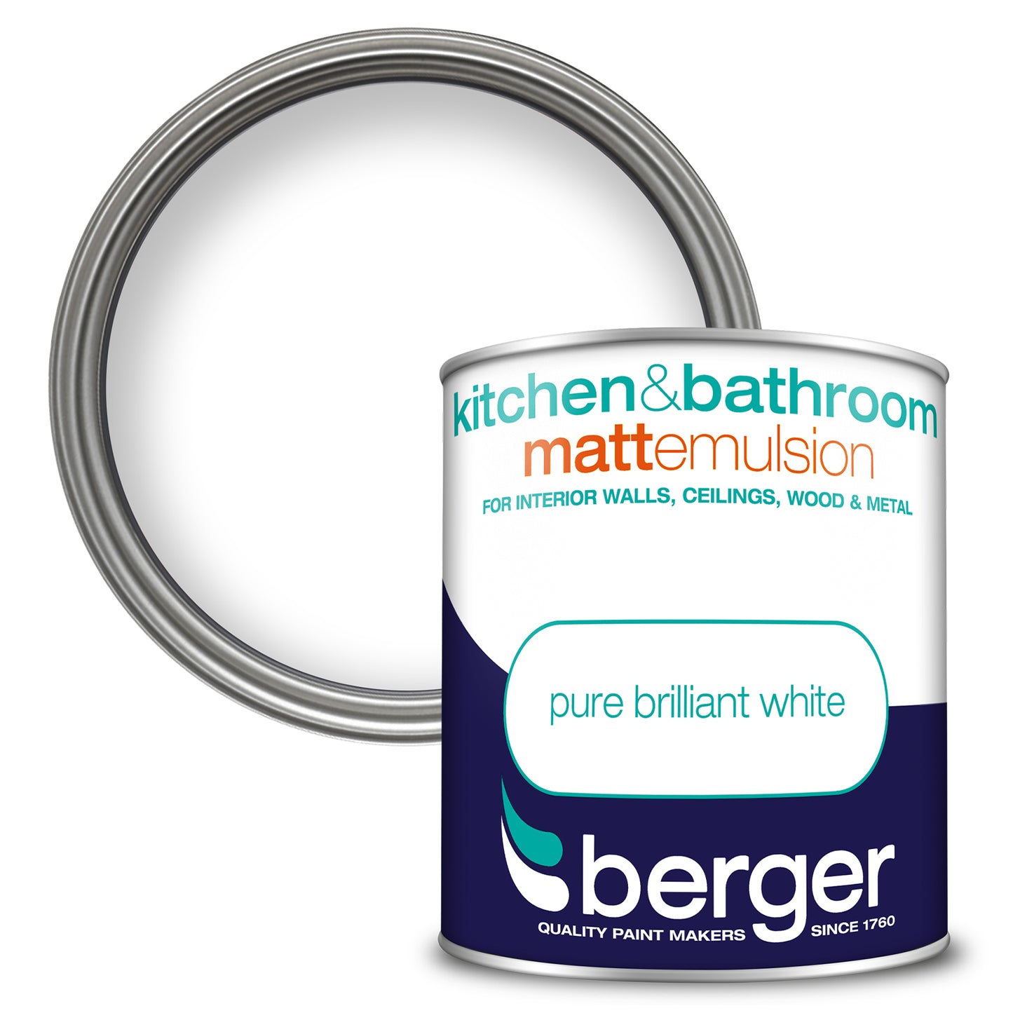BERGER KITCHEN & BATH MATT BRILLIANT WHITE 1L. 5089579 \\\KD03089
