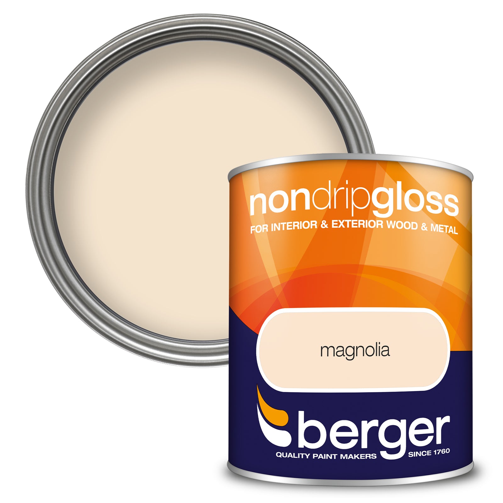 BERGER NON DRIP GLOSS MAGNOLIA 750ML. 5089608 \\\KD03094