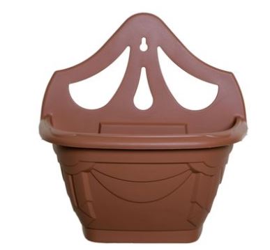 WHITEFURZE VENETIAN WALL HANGING PLANTER / BASKET 31CM - TERRACOTTA. G020543 \\\KD03121