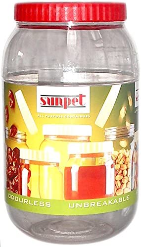 SUNPET PLASTIC FOOD STORAGE ROUND PET JAR 2000ML. VJ2000RD1 \\\KD03161