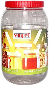 SUNPET PLASTIC FOOD STORAGE ROUND PET JAR 2000ML. VJ2000RD1 \\\KD03161