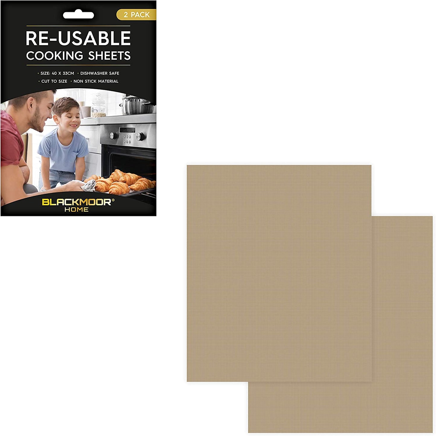 BLACKMOOR HOME NON-STICK COOKING/BAKING SHEETS 2/PK. BML65480 \\\KD03170