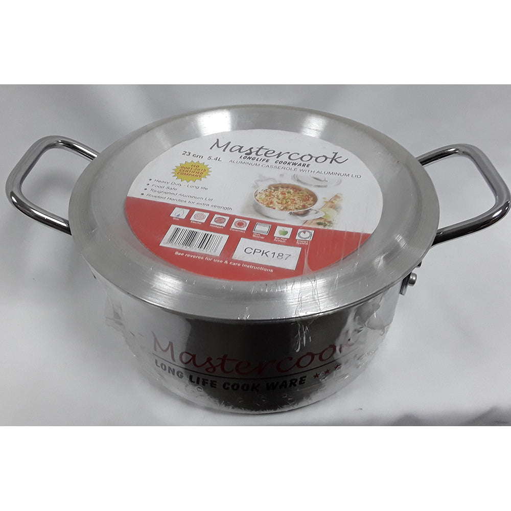 MASTERCOOK ALUMINIUM CASSEROLE WITH LID NO. 3 23CM / 5.4L \\\KD03183