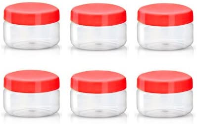 PLASTIC SUNPET FOOD STORAGE ROUND JAR 50ML 6/PK. VJ0050RD6 \\\KD03190