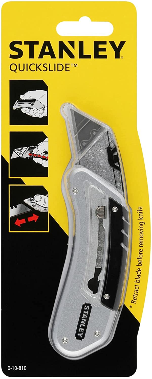 STANLEY QUICKSLIDE POCKET KNIFE WITH BELT CLIP. 0-10-810 \\\KD03203