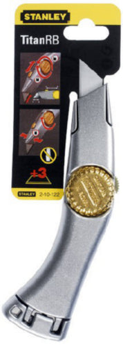 STANLEY RETRACTABLE BLADE HEAVY DUTY TITAN TRIMMING KNIFE. 2-10-122 \\\KD03243