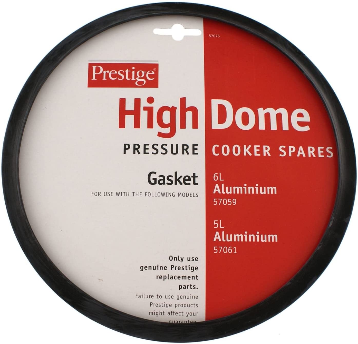 PRESTIGE ALUMINIUM HIGH DOME PRESSURE COOKER GASKET SEAL. M57075 \\\KD03326