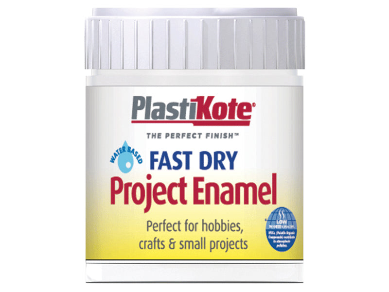PLASTIKOTE B5 FAST DRY PROJECT ENAMEL PAINT 59ML - FLAT WHITE. PLB5 \\\KD03335