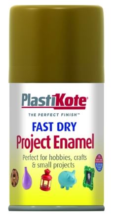 PLASTIKOTE PL112S FAST DRY ENAMEL SPRAY PAINT 100ML - NUT BROWN. PL112-S \\\KD03364