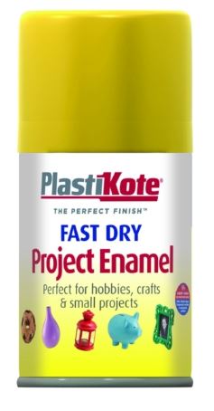 PLASTIKOTE PL113S FAST DRY ENAMEL SPRAY PAINT 100ML - BUTTERCUP YELLOW. PL113-S \\\KD03365