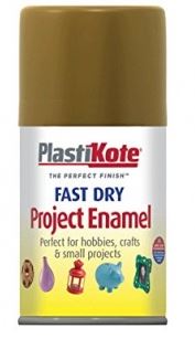 PLASTIKOTE PL143S FAST DRY ENAMEL SPRAY PAINT 100ML - ANTIQUE GOLD. PL143-S \\\KD03373